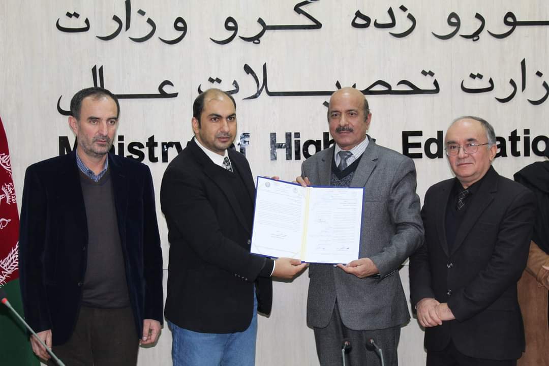 Granting the third stage accreditation document to Kabul Polytechnic University