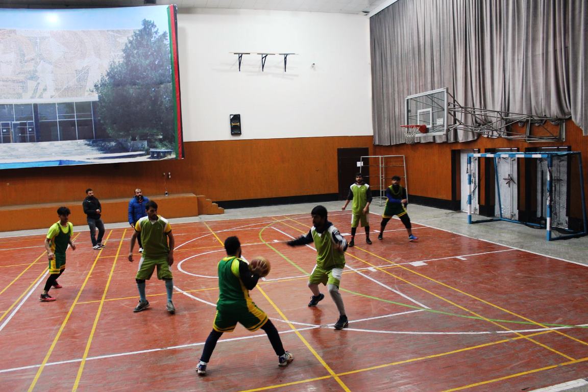 برگزاری مسابقات باسکت بال بین پوهنځی های پوهنتون پولی تخنیک کابل