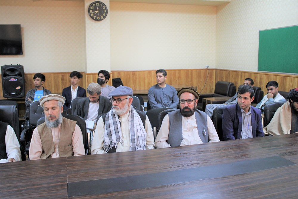 محفل تقدیر از استادان دیپارتمنت ثقافت اسلامی و گروه تصویر پرداز دانش در پوهنتون پولی تخنیک کابل