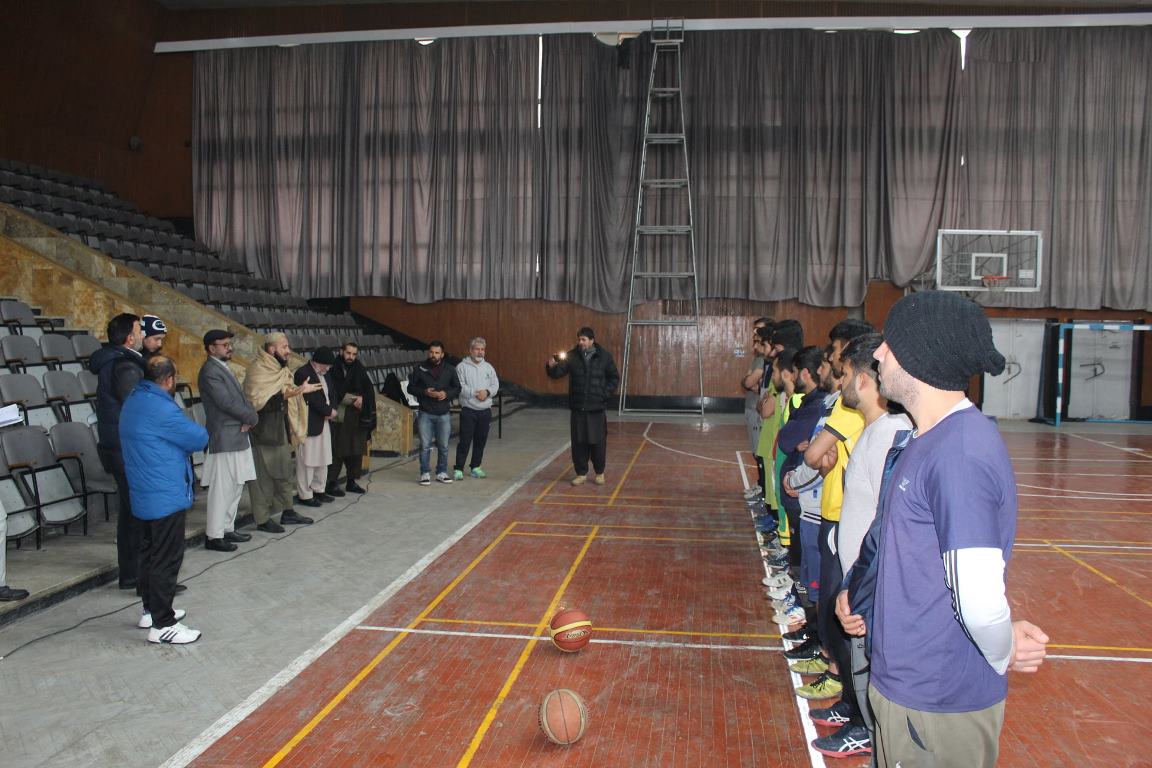 برگزاری مسابقات باسکت بال بین پوهنځی های پوهنتون پولی تخنیک کابل